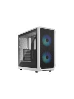 Fractal Design Boîtier d’ordinateur Focus 2 RGB TG Clear Tint Blanc