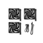 Case ventilator Momentum 12 RGB black , 120x120x25mm, RGB, 3er Pack