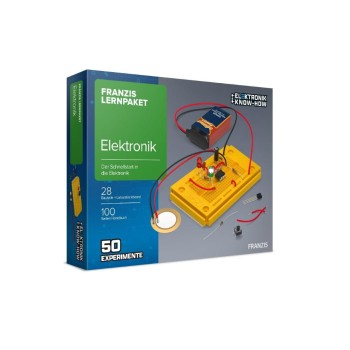 Franzis Kit d'apprentissage Elektronik avec 28 composants, allemand