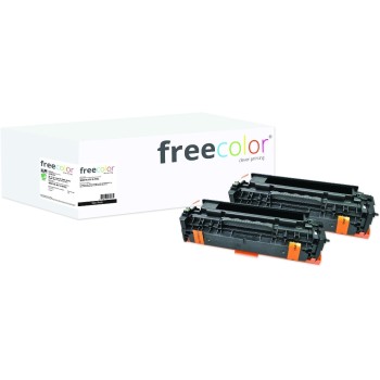 Free Color Toner CE410, 2 Stk, schwarz, 2 x 4000 Seiten