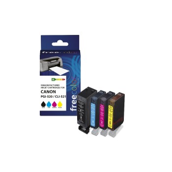 Freecolor Encre Canon PGI-520 / CLI-521 Multipack Color