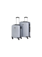 KOOR Set de valises de voyage 2 pièces, gris argenté,  36 et 62 litres