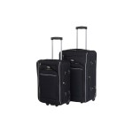 KOOR Set de valises de voyage 2 pièces, noir
