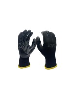 FTM Gant de travail Polyester, M, Noir, 10 Pièce/s