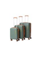 FTM Set de valises de voyage Explorer, 3 pièces, vert