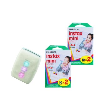 Fujifilm Instax Mini Link3 Sage Green  KIT, with 2 x Duo Pack