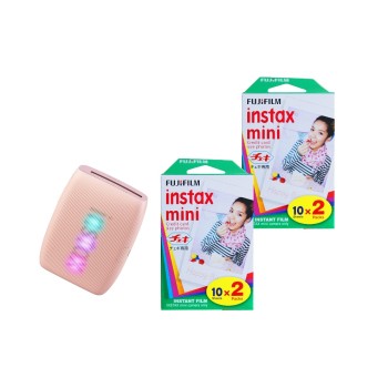 Fujifilm Instax Mini Link3 Rose Pink  KIT, with 2 x Duo Pack