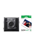 Fujifilm Appareil photo Instax Wide Evo avec 1 paquet de film Duo Noir