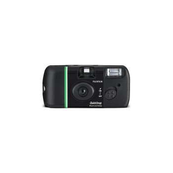 Fujifilm Appareil photo jetable QuickSnap Noir et blanc avec flash Fujifilm Appareil photo jetable QuickSnap Noir et blanc avec flash