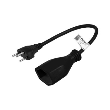 FURBER.power Verlängerungscable, 0.2m, black , 3-polig, T12-T13 FURBER.power Verlängerungscable, 0.2m, black , 3-polig, T12-T13