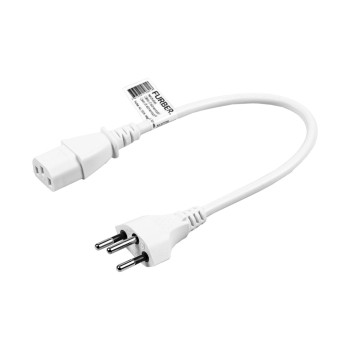 F.power Netzcable C13-T12 0.2m ws, 230V, white, 0.2m F.power Netzcable C13-T12 0.2m ws, 230V, white, 0.2m