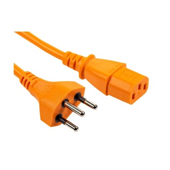 F.power Netzcable C13-T12 1.8m or, 230V, orange, 1.8m F.power Netzcable C13-T12 1.8m or, 230V, orange, 1.8m
