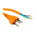 F.power Verlängerungskabel OE-T12 1.8m or, 230V, orange, 1.8m, open end