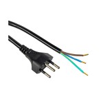 F.power Verlängerungscable OE-T12 5.0m sw, 230V, black , 5.0m, open end