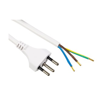 F.power Verlängerungscable OE-T12 5.0m ws, 230V, white, 5.0m, open end F.power Verlängerungscable OE-T12 5.0m ws, 230V, white, 5.0m, open end