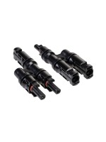 F.power MC4 T-Verbinder Set, black  and red