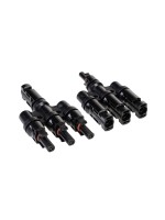 F.power MC4 3T-Verbinder Set, black  and red