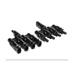 F.power MC4 4T-Verbinder Set, Schwarz und rot