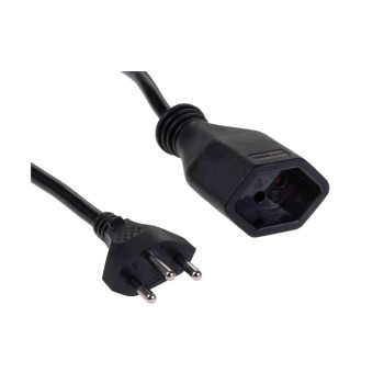 F.power Verlängerungscable T13-T12 0.5m sw, 230V, H05VV-F 3G1.00, black (5/50) F.power Verlängerungscable T13-T12 0.5m sw, 230V, H05VV-F 3G1.00, black (5/50)