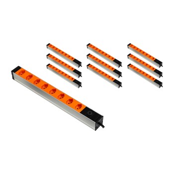 FURBER.power PDU 19 8x T13 orange, 10 pièces FURBER.power PDU 19 8x T13 orange, 10 pièces
