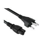Power cord for notebook 220V-250V / 2.5A, 2m, 3 poles, type 12, C5, black