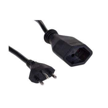 FURBER.power Kunststoff-Verlängerungscable, 1m, black, 3-polig, T12/T13 FURBER.power Kunststoff-Verlängerungscable, 1m, black, 3-polig, T12/T13