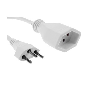 FURBER.power Kunststoff-Verlängerungscable, 5m, white, 3-polig, T12/T13 FURBER.power Kunststoff-Verlängerungscable, 5m, white, 3-polig, T12/T13