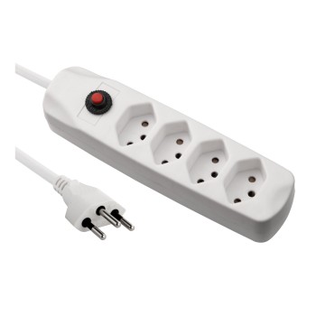 FURBER.power Bloc multiprises avec protection contre les surcharges 4x T13 FURBER.power Bloc multiprises avec protection contre les surcharges 4x T13