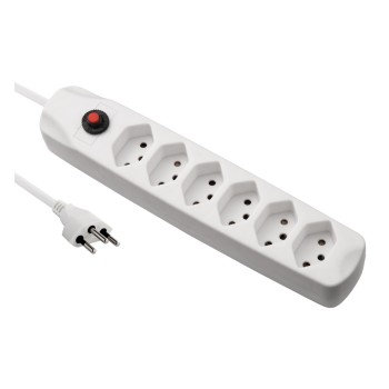 FURBER.power Bloc multiprises avec protection contre les surcharges 6x T13 FURBER.power Bloc multiprises avec protection contre les surcharges 6x T13