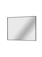 FURBER Spiegelheizung SULIS 600W Schwarz, 600W,60x80cm,Spiegel,schwarzer Rahmen