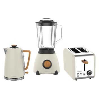 FURBER Set Wasserk-Toaster-Standmix C/H, Creu/Holz Set: F01095+F01096+F01097 FURBER Set Wasserk-Toaster-Standmix C/H, Creu/Holz Set: F01095+F01096+F01097