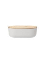 FURBER Brotdose Bambus weiss, 35x19x12cm, Polypropyleen