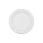 FURBER Teller Ø 17.5 cm rund white, Ø 17.5 cm, 50 Stück, Zuckerrohr