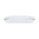 FURBER Auflaufform-Set 3tlg. Eckig, Glas,1.6L+2.2L+3L