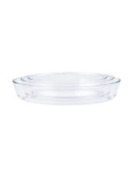 FURBER Services de plats en cocotte verre, 3, pièce, ovale