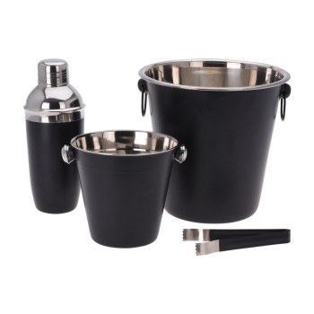 FURBER Bar Set 4TLG black , Edelstahl, 4-teilig FURBER Bar Set 4TLG black , Edelstahl, 4-teilig