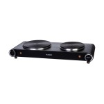 FURBER Plaque de cuisson double Noir, 1500 W / 1000 W