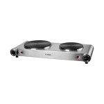 FURBER Kochplatte Doppelt Edelstahl, 1500W + 1000W, Platte 18.8 + 15.5cm