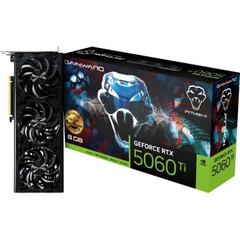 Gainward Carte graphique GeForce RTX 5060 Ti Python III OC 8 GB Gainward Carte graphique GeForce RTX 5060 Ti Python III OC 8 GB