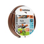 GARDENA Comfort FLEX Schlauch 10 m/15 mm, Schlauch komplett mit Systemteilen