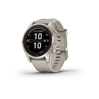 Garmin fenix 7S Pro Sapphire Solar Edition, 42mm, beige/softgold Garmin fenix 7S Pro Sapphire Solar Edition, 42mm, beige/softgold
