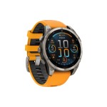 GARMIN Montre de sport Fenix 8 AMOLED Sapphire, 47 mm Orange