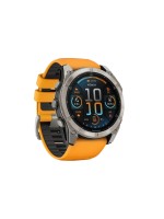 GARMIN Montre de sport Fenix 8 AMOLED Sapphire, 51 mm Orange