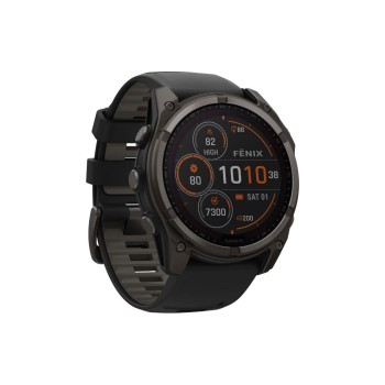 Garmin Fenix 8 Solar Sapphire, 51mm, Carbon Gray, Black/Pebble Gray Garmin Fenix 8 Solar Sapphire, 51mm, Carbon Gray, Black/Pebble Gray
