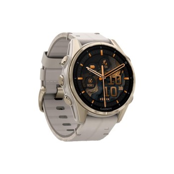 Garmin Fenix 8 AMOLED Sapphire, 43mm, Soft Gold Stainless, Gray Band Garmin Fenix 8 AMOLED Sapphire, 43mm, Soft Gold Stainless, Gray Band