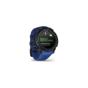 Garmin Instinct 3 black/bolt blue, 45mm. AMOLED-Display