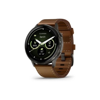 Garmin Venu 4, 45 mm, braun, Lederarmband Garmin Venu 4, 45 mm, braun, Lederarmband