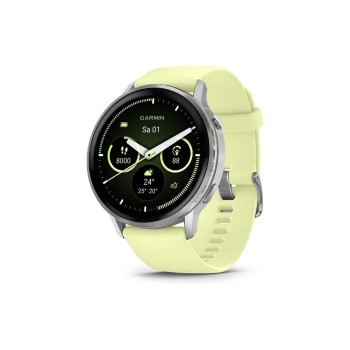 GARMIN Venu 4 45 mm, acier inoxydable et polymère renforcé de fibres, jaune