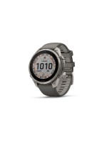 GARMIN Fenix 9 Pro Solar 47 mm, titane, gris silex, gris argenté