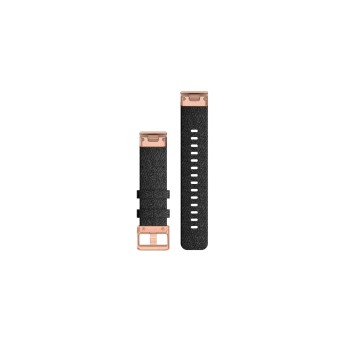 Garmin fenix 6s 20mm QuickFit, Hthr Black Nylon Band w/Rose Gold Garmin fenix 6s 20mm QuickFit, Hthr Black Nylon Band w/Rose Gold